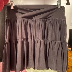 Elegant Black Tiered Skirt